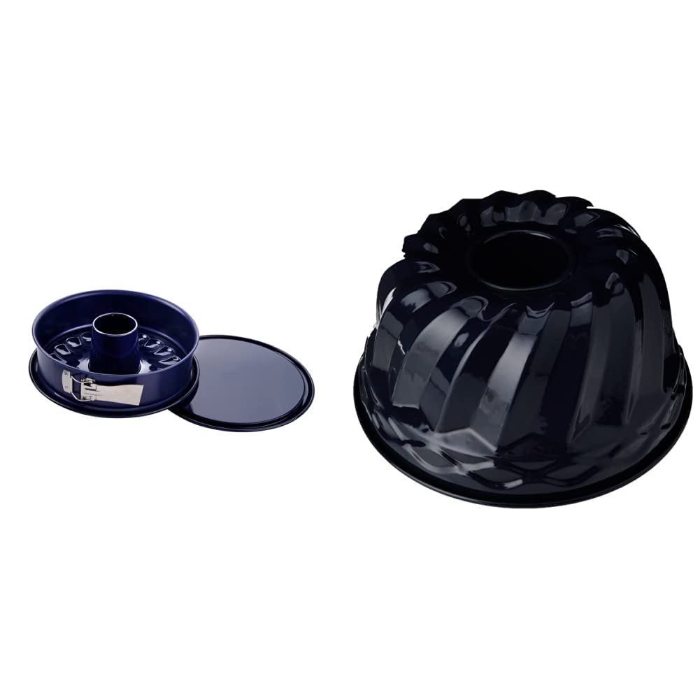 Dr. Oetker Springform Ø 26 cm Back-Liebe Emaille – 26er Kuchenbackform mit extra hohem Rand in Dunke