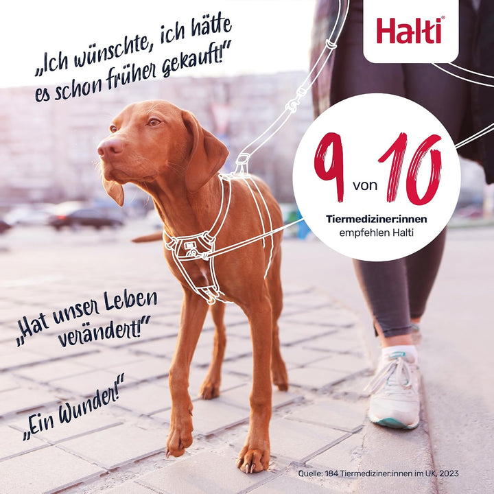 HALTI No Pull Anti-Zug Geschirr - Verhindert, dass Ihr Hund an der Leine zieht, Gepolsterter Brust-