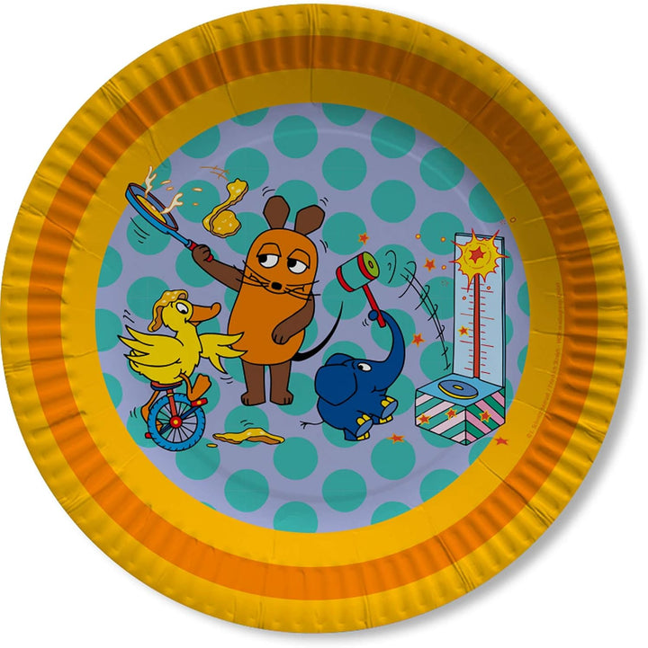 104-tlg Party-Set * DIE SENDUNG MIT DER MAUS * für Kindergeburtstag mit Teller + Becher + Servietten