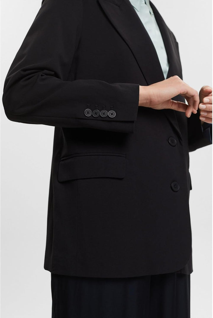 ESPRIT Damen Blazer 34 001/Black, 34 001/Black