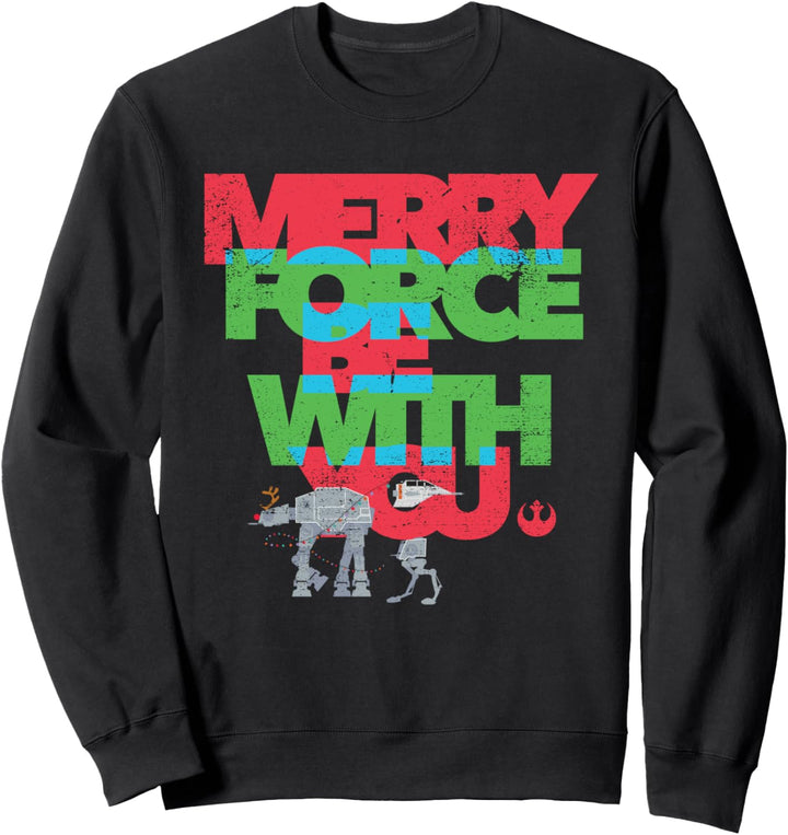 Star Wars AT-AT Merry Force Be With You Holiday Sweatshirt