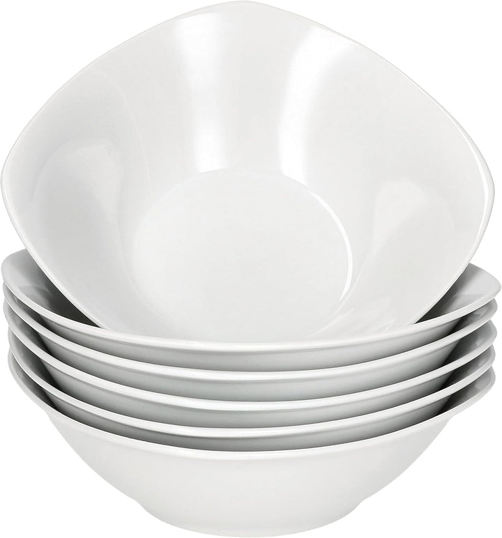 MamboCat Lotta 6er Set Müslischale I 250 ml I weisse Porzellan-Schälchen für 6 Personen I Bowl für S