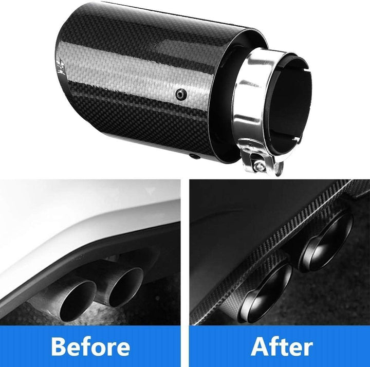 Auto-Auspuff-Carbon-Faser-Art-Auspuff-Rohr-Endschalldämpfer Endrohr Endrohr for 63mm 89mm