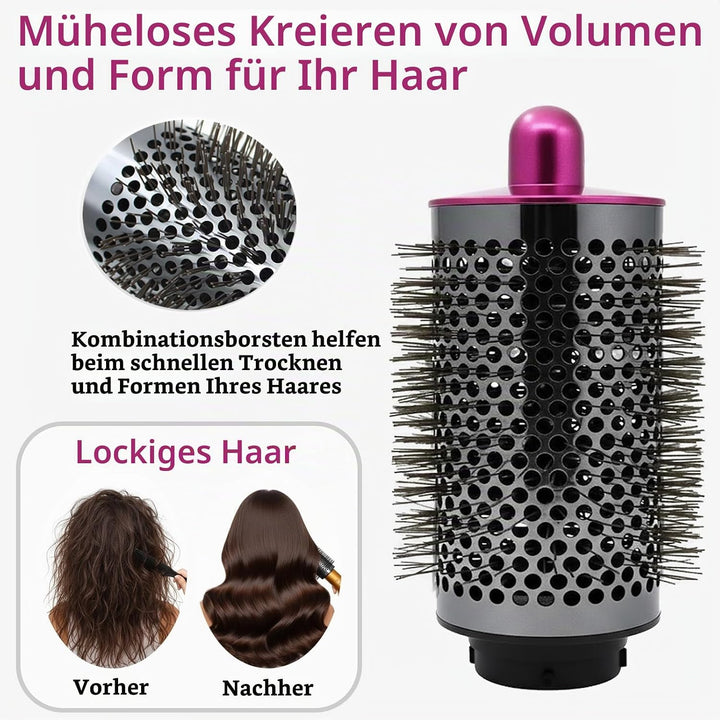 Volumenbürste Aufsatz kompatibel mit Dyson Airwrap Styler HS01 HS05 HS08, Rundbürste Zubehör für ext