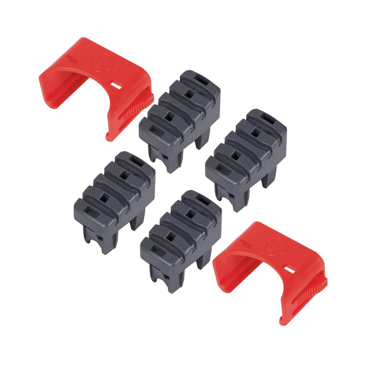 Hailo Leiter-Fuss-Set - Ersatzfüsse für Hailo ProfiLine Stufenleitern - 43 x 20 und 35 x 20 mm Holme