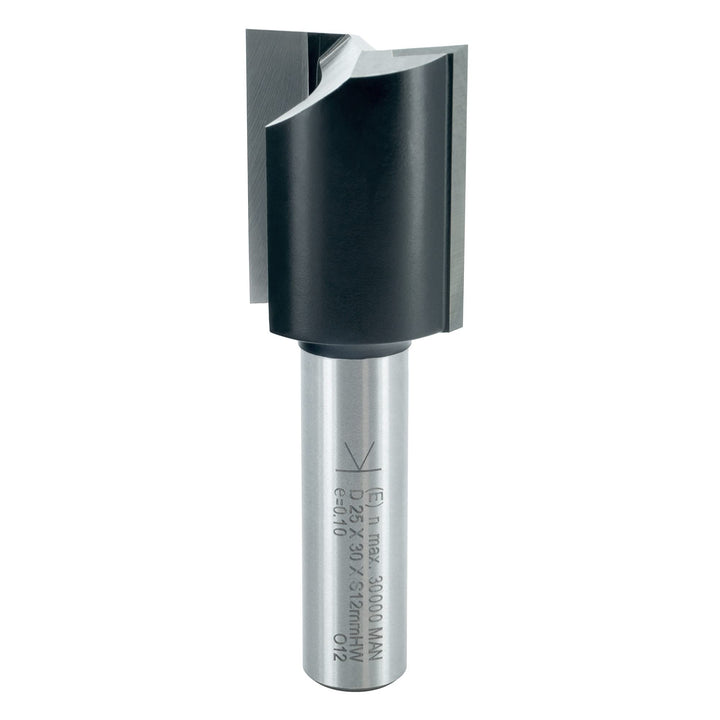 ENT 10573 Nutfräser HW, Schaft (S) 12 mm, Durchmesser (D) 25 mm, NL 30 mm, SL 40 mm, GL 70 mm D=25 /