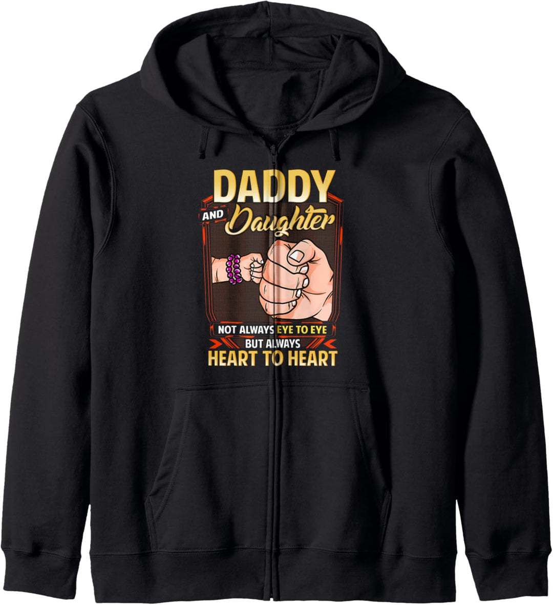 Daddy and Daughter Always Heart to Heart Family Gift for Dad Kapuzenjacke