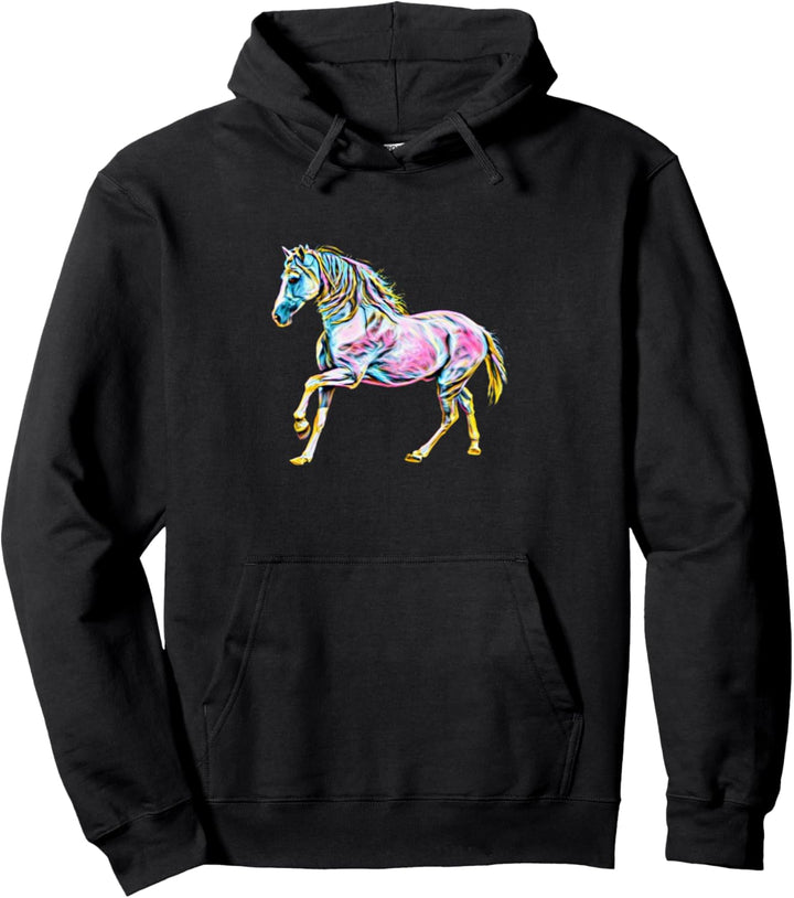 Pferde Mähne Motiv Pferd Tiermotiv Reitsport reiten Pferde Pullover Hoodie