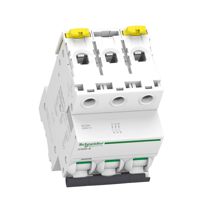Schneider Electric A9F74363 IC60N Trennschalter, Acti9, 3P, 63A, Krümmung C, 50/60 Hz, Weiss