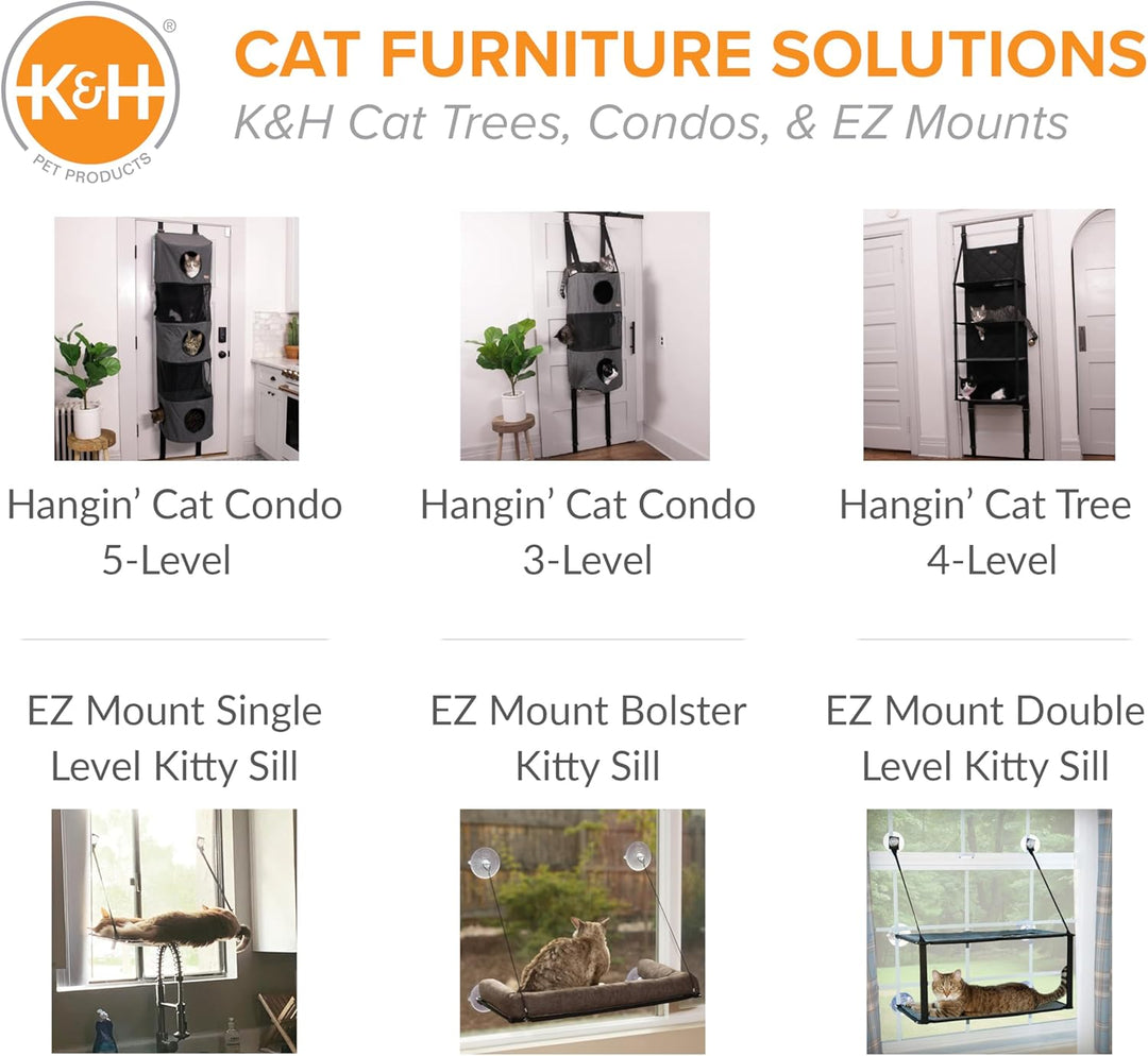 K&H 779091 EZ Easy Window Mount Kitty Sill, am Fenster zu befestigendes Katzenbett mit Einer Ebene E