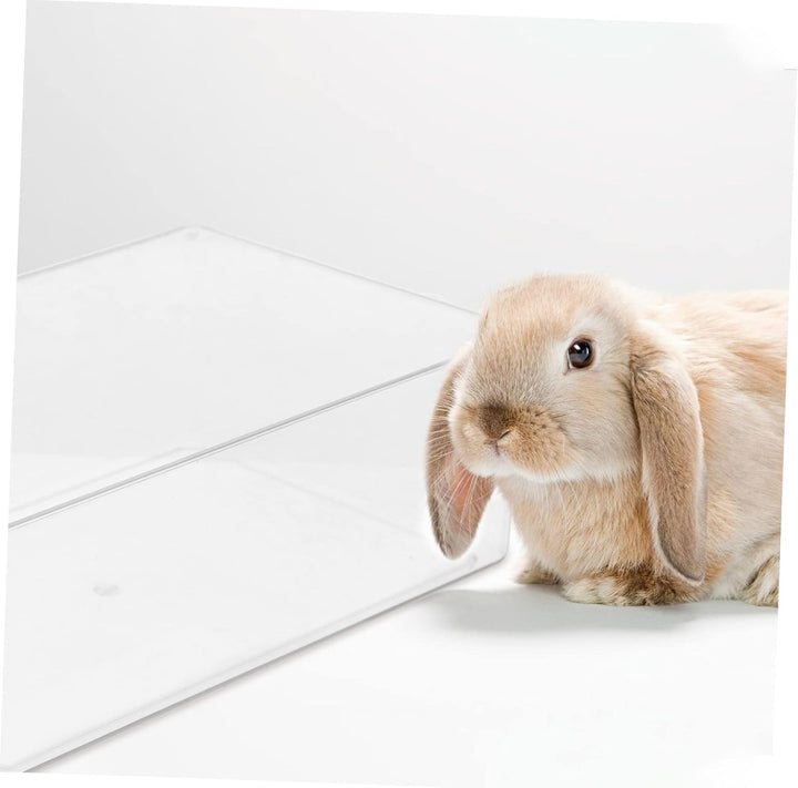 Supvox Transparente Sandbadewanne aus Acryl mit Sandbad Wachteln Kompaktes Hamsterbad für Täglichen