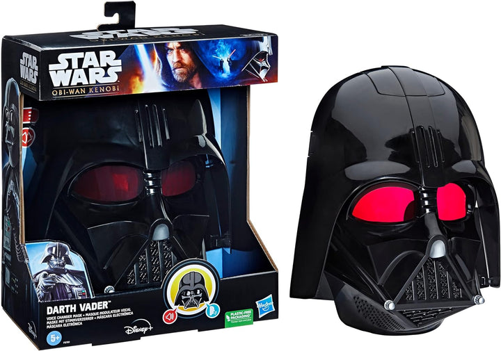 Star Wars Darth Vader Elektronische Maske mit Stimmverzerrer, Spielzeug für Kids ab 5 für Rollenspie