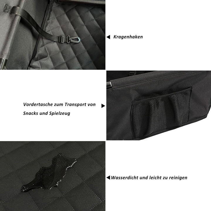 CALIYO Hundesitz Auto für kleine Hunde, Extra Stabiler und Wasserdichter Hundeautositz mit verstärkt