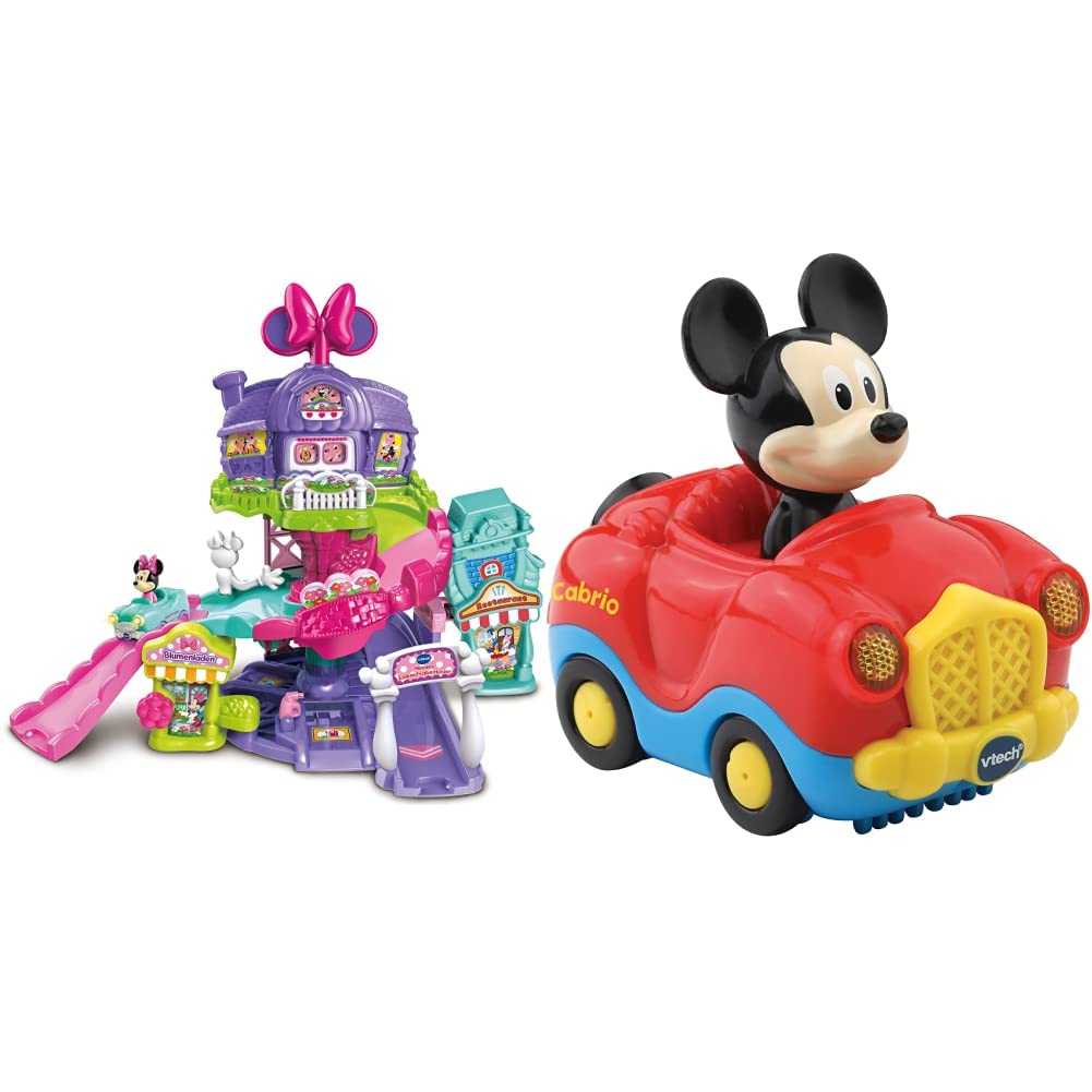 Vtech TUT Baby Flitzer - Minnies Einkaufsabenteuer & Mickey & Friends Mickys Cabrio, Babyautos, Mehr