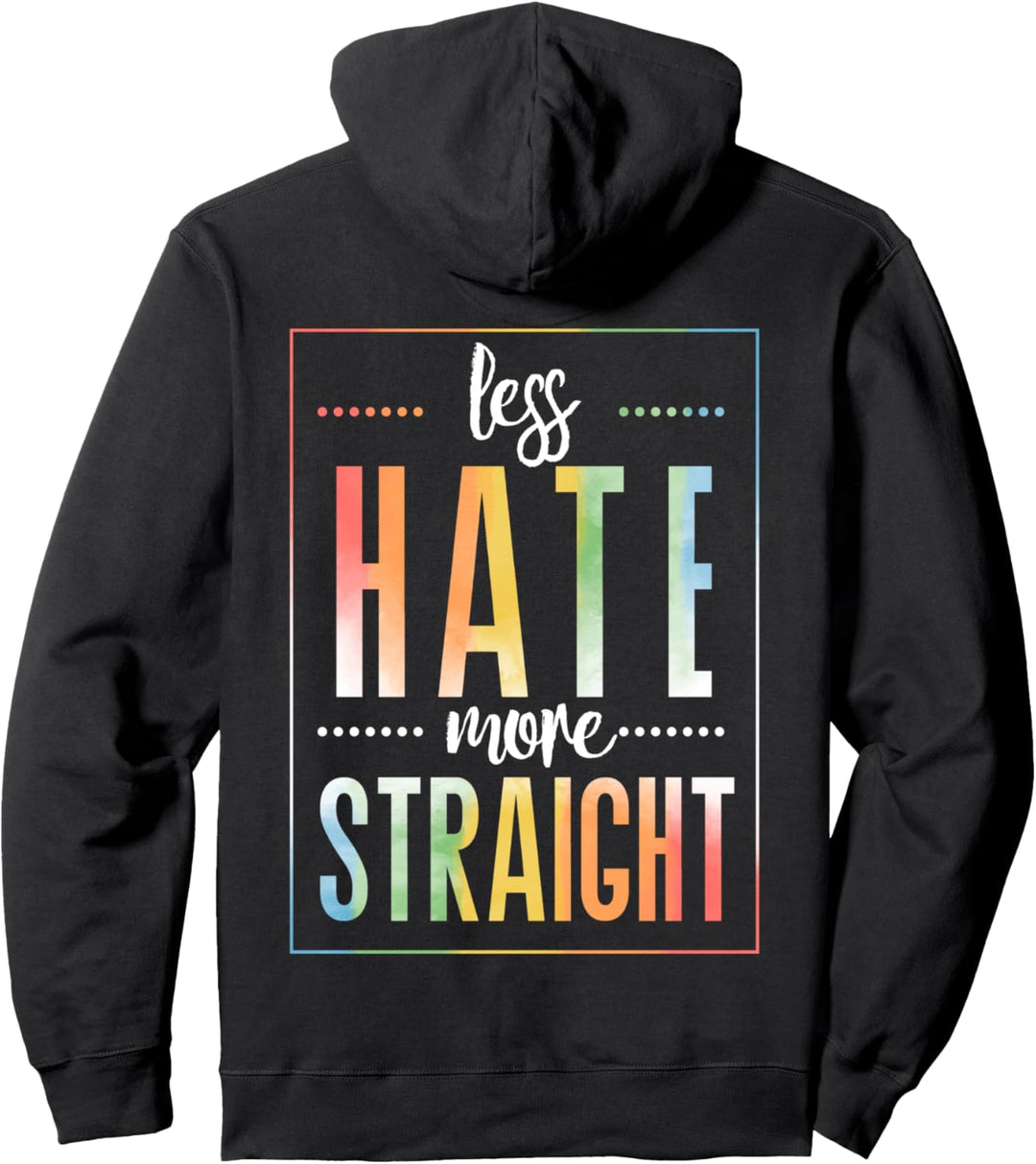Weniger Hass Mehr Straight, LGBT Pullover Hoodie