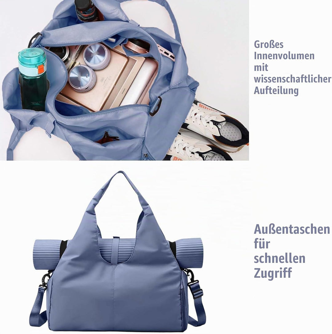 Gym Yoga Bag Damen Yogatasche Gross Workout-Tanz-Tragetasche,Sporttasche für Damen,Sport-Reisetasche
