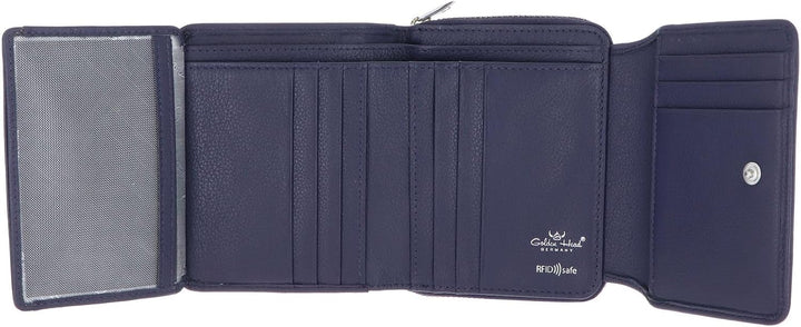 Golden Head Madrid Geldbörse RFID Leder 11,5 cm Blue, Blue