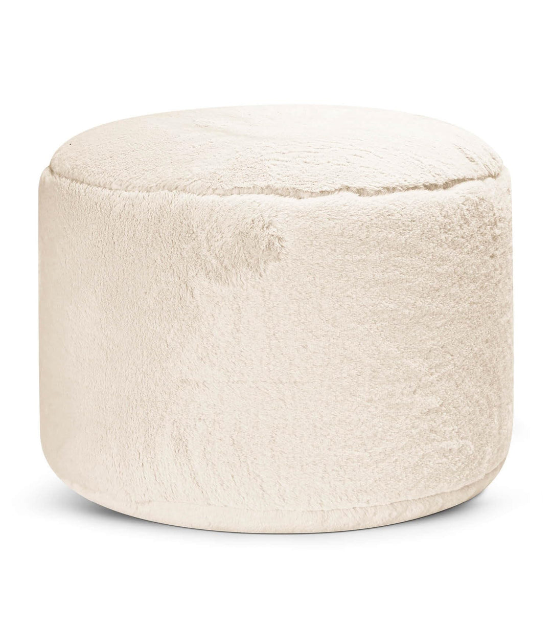mokebo Pouf XL aus Kunstfell 'Der Flauschige', Flauschiger Fusshocker oder Sitzpouf in Faux fur in B