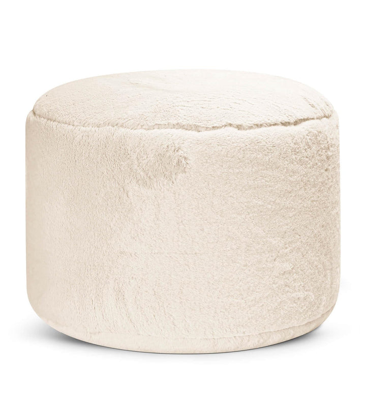 mokebo Pouf XL aus Kunstfell 'Der Flauschige', Flauschiger Fusshocker oder Sitzpouf in Faux fur in B