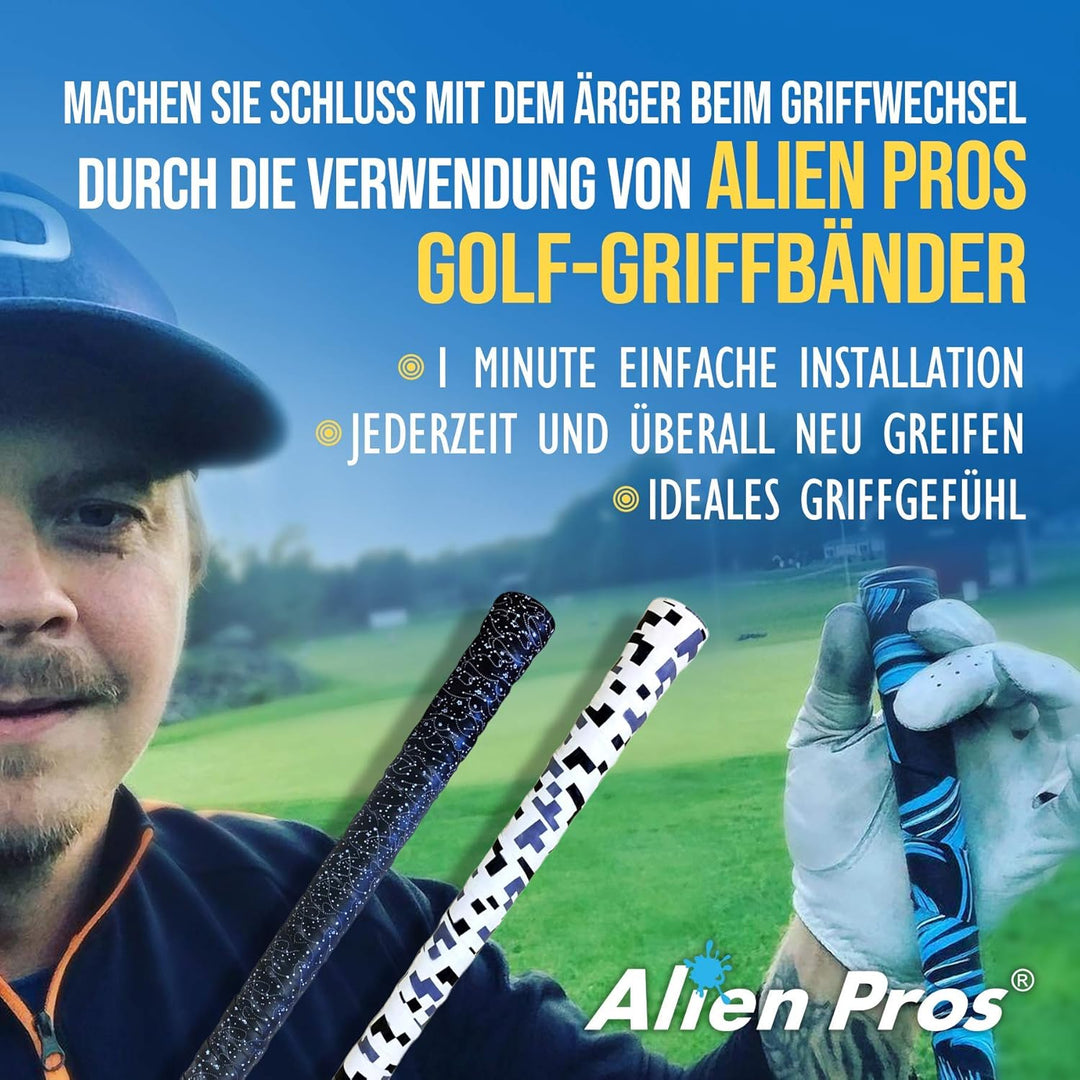 Alien Pros Golf Griffband - Innovative Grifflösung für Golfschläger - Geniessen Sie ein frisches, ne