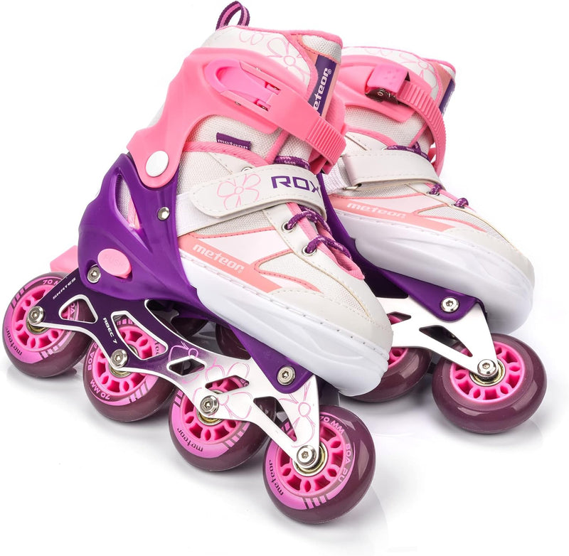 meteor® Inliner Rollen Inline Skates Mädchen und Jungen Inliner Kinder Inline Skates ABEC7 Rollen in