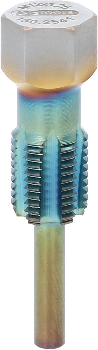 KS Tools 150.2541 Gewindeschneider mit Führungsbolzen für Temperatursensoren, M12x1,25