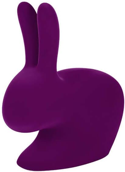 QEEBOO 90009VI RABBIT Chair Baby Velvet Finish, Violett
