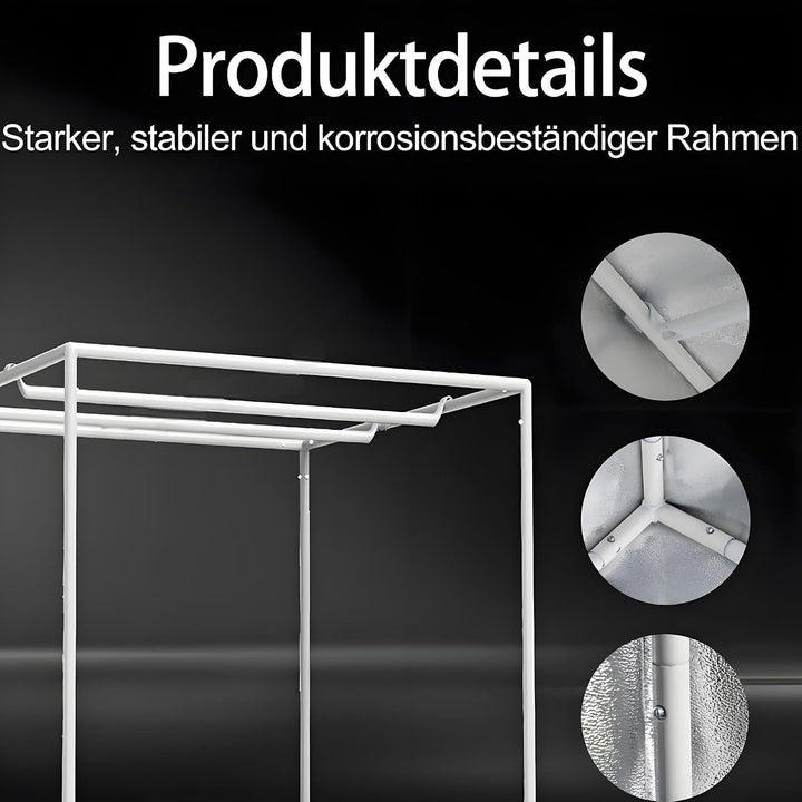 SunStream Hydrokultur-Anzuchtzelt, Growzelt 60 x 60 x 140cm mit Reflektierende Mylar und Wasserfest