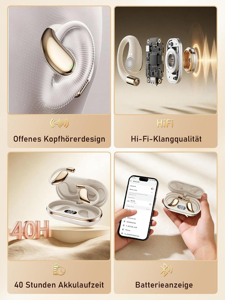 KI Übersetzer Kopfhörer Sprachübersetzer Übersetzungskopfhörer: 3-in-1 Kopfhörer Übersetzer Echtzeit
