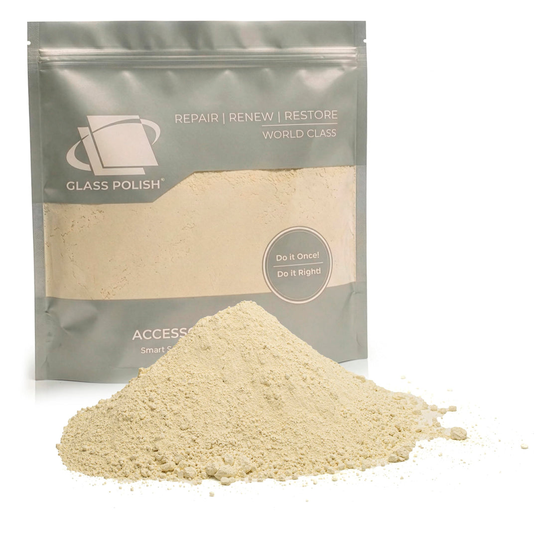 GLASS POLISH 1 kg Cerium Oxide, Glaspoliermittel aus Ceroxid Grad Fein 95% rein, suspension-behandel