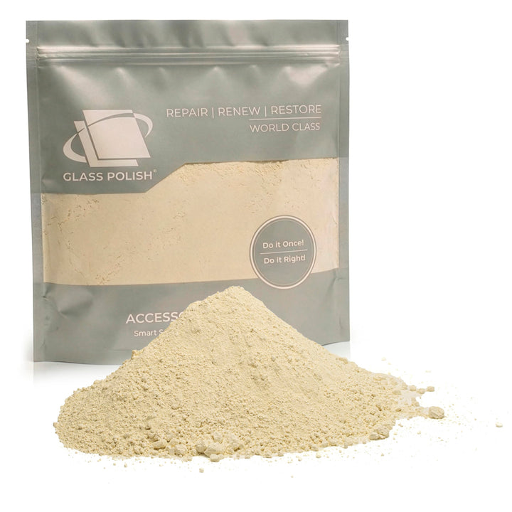 GLASS POLISH 1 kg Cerium Oxide, Glaspoliermittel aus Ceroxid Grad Fein 95% rein, suspension-behandel