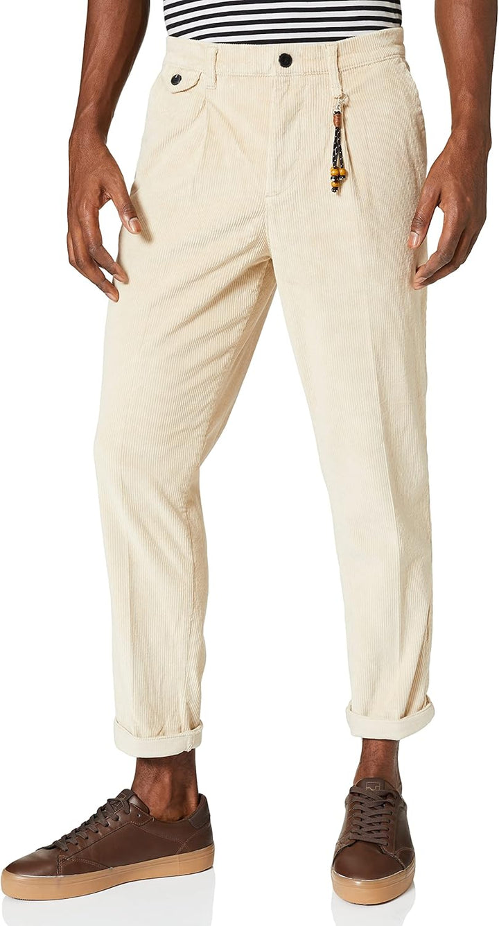 JACK&JONES Mens JJIACE JJDYLAN Corduroy AKM Oatmeal Hose, 34/34