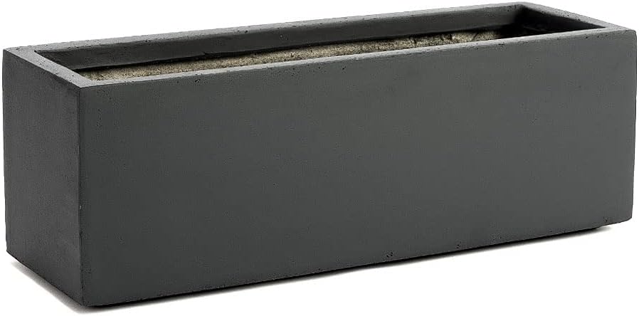 Pflanzwerk® Pflanzkübel Fiberglas TUB Anthrazit 17x50x17cm *Frostbeständig* *UV-Schutz* *Qualitätswa