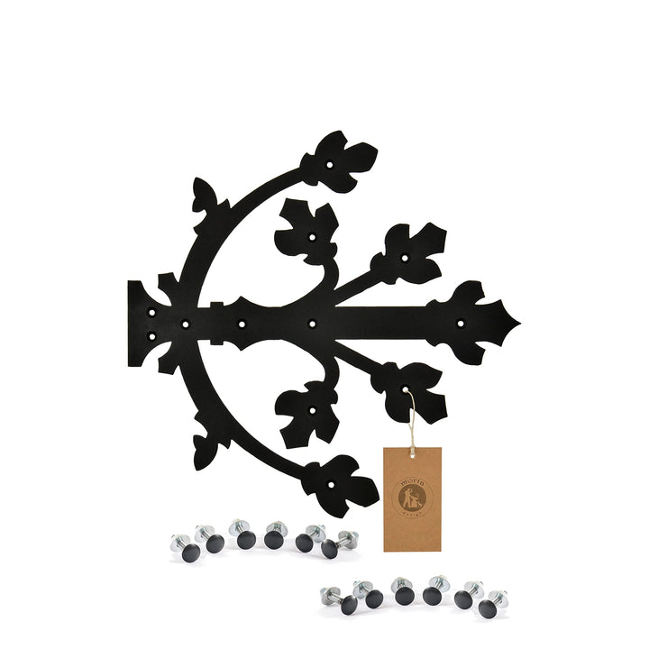 MORIA DESIGN Dekorative Kreuzgehänge‎ 450 x 445 x 3 mm | Retro rustikales Scharnier für Schranktür,