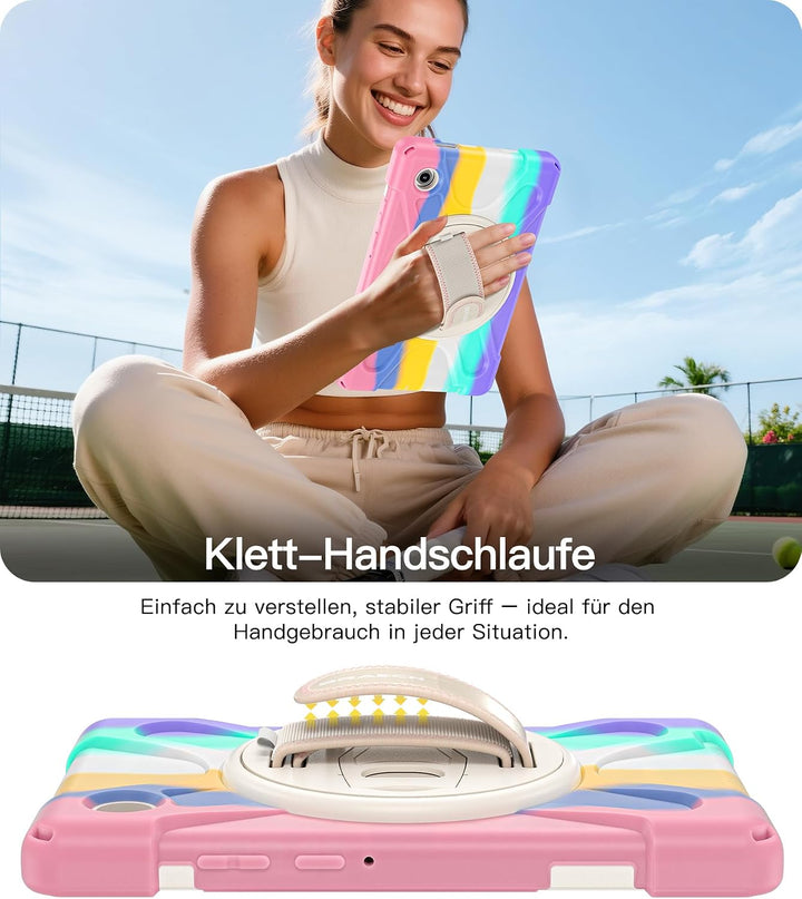 BRAECN für Galaxy Tab A11 Hülle - Samsung Tablet A11 8.7 Zoll 2025 Bunt | Stossfeste Schutzhülle mit