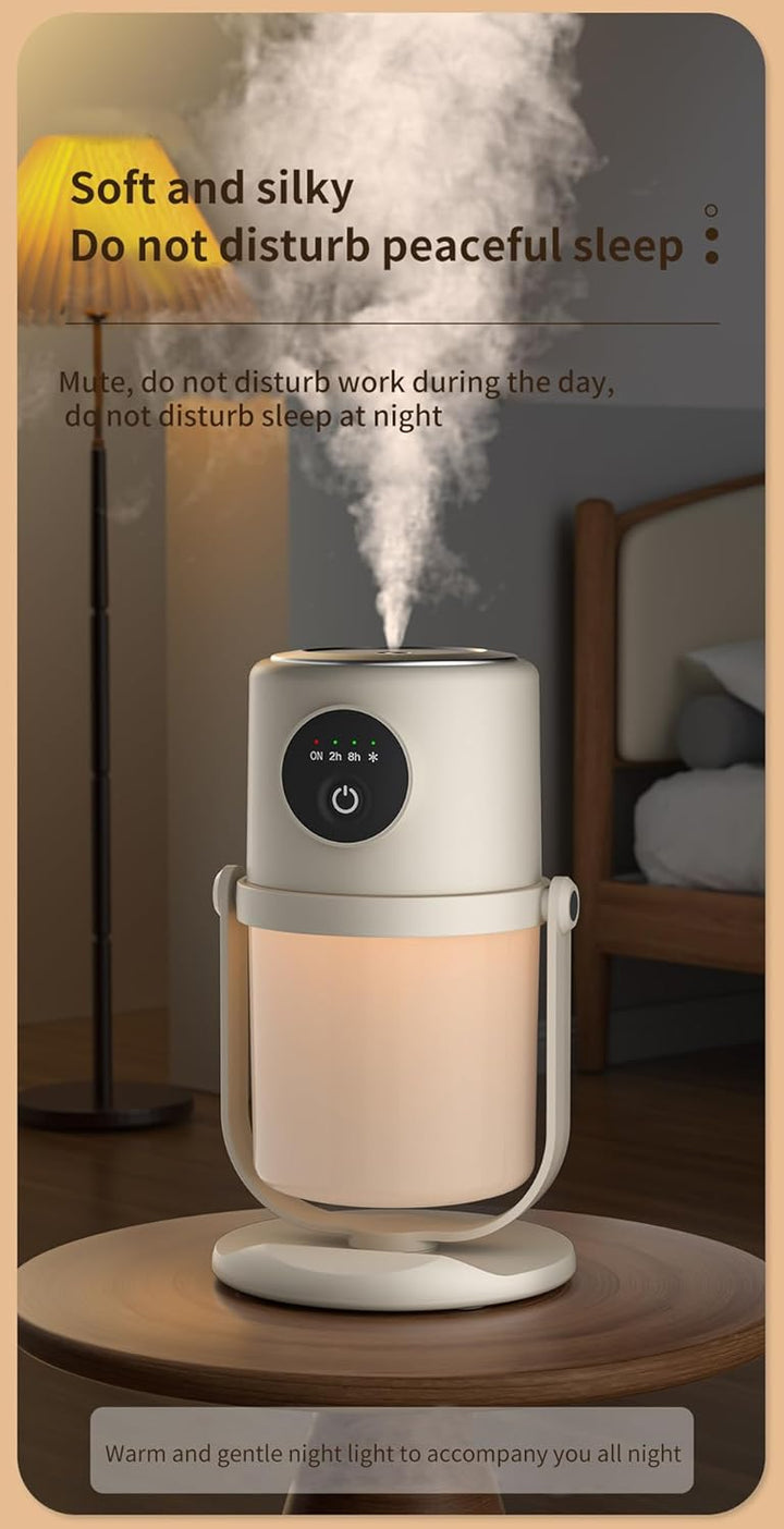 SHLWYG Neuer Luftbefeuchter, Kaltnebel-Luftbefeuchter mit 90° rotierender Düse, leiser Luftbefeuchte