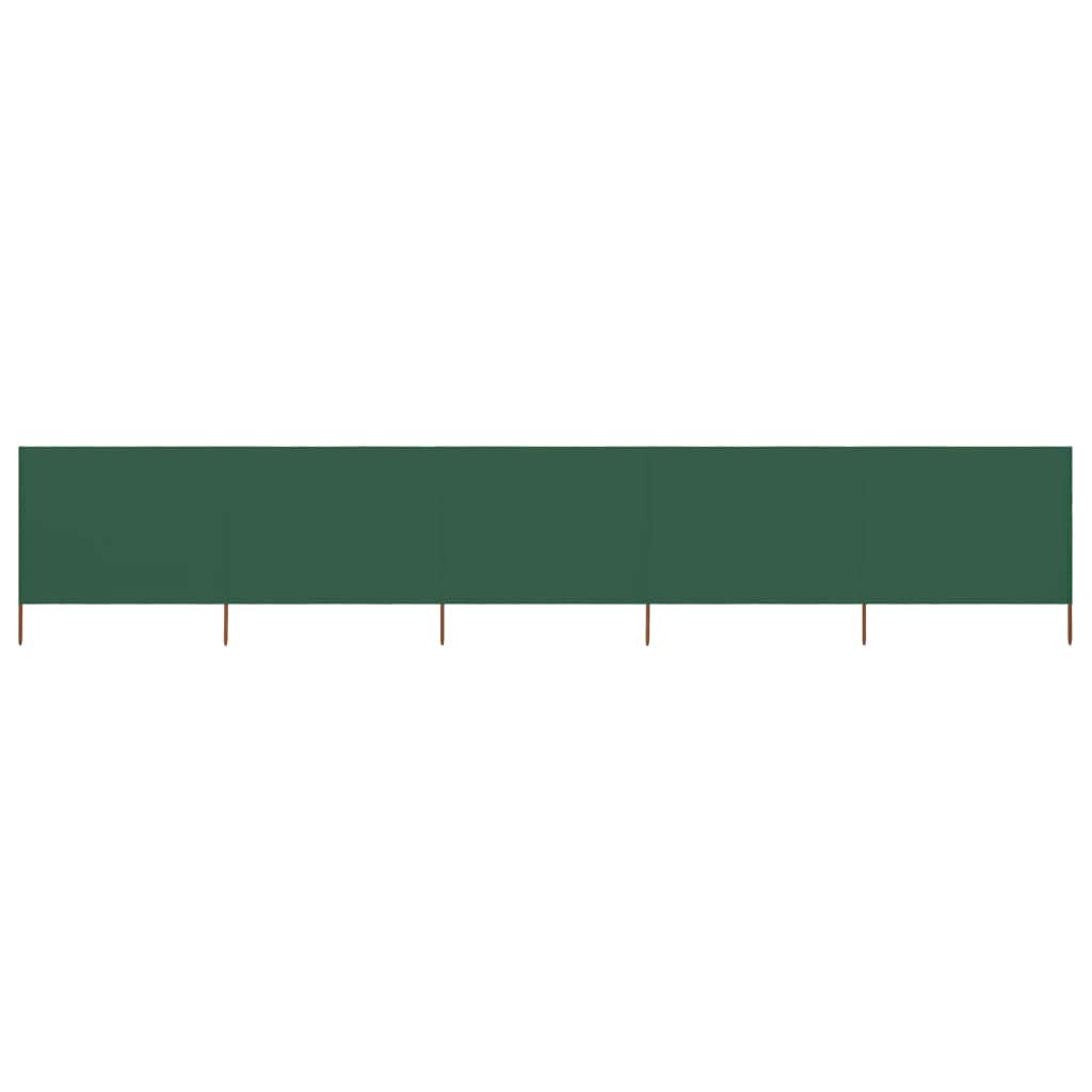 5 Paneele Windschutz Stoff 600x80cm Grün Camping Windschutz Blocker Windblocker Garten Strand Sonnen