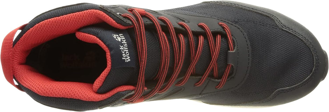 Jack Wolfskin Woodland Texapore Mid K Outdoorschuhe 38 EU Night Blue Red, 38 EU Night Blue Red
