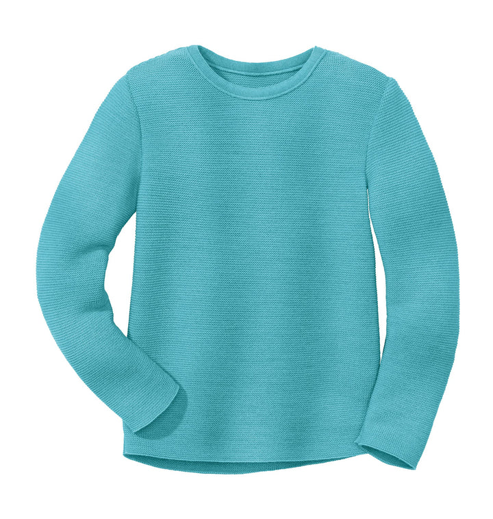 Disana Linksstrick-Pullover 86-92 Lagoon, 86-92 Lagoon
