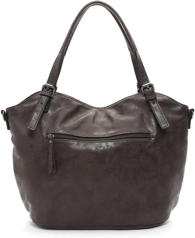 Tamaris Shopper Julina 32026 Damen Handtaschen Streifen Einheitsgrösse Brown 200, Einheitsgrösse Bro