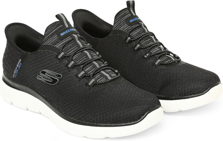 Skechers Herren Summits High RangeSneakers 39 EU Black Mesh Wht Trim, 39 EU Black Mesh Wht Trim