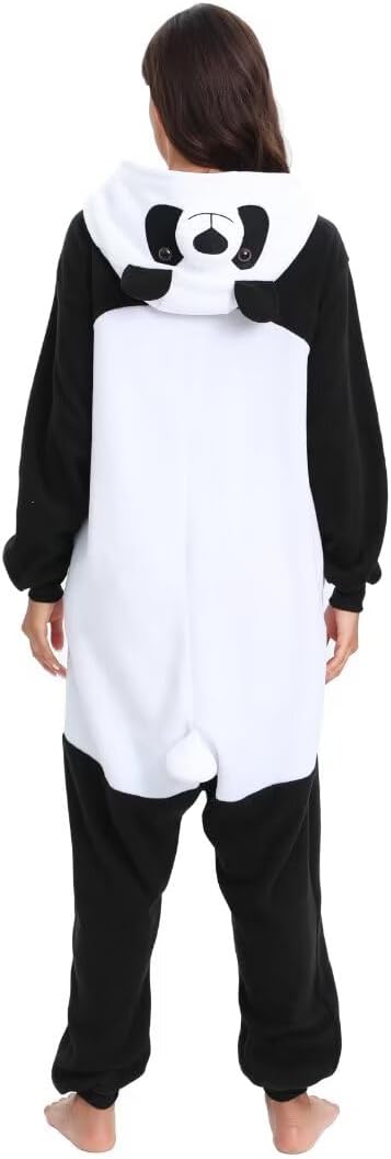 Onesie Tier Erwachsene Unisex Tieroutfit Cosplay Pyjamas Karneval kostüm S Panda, S Panda