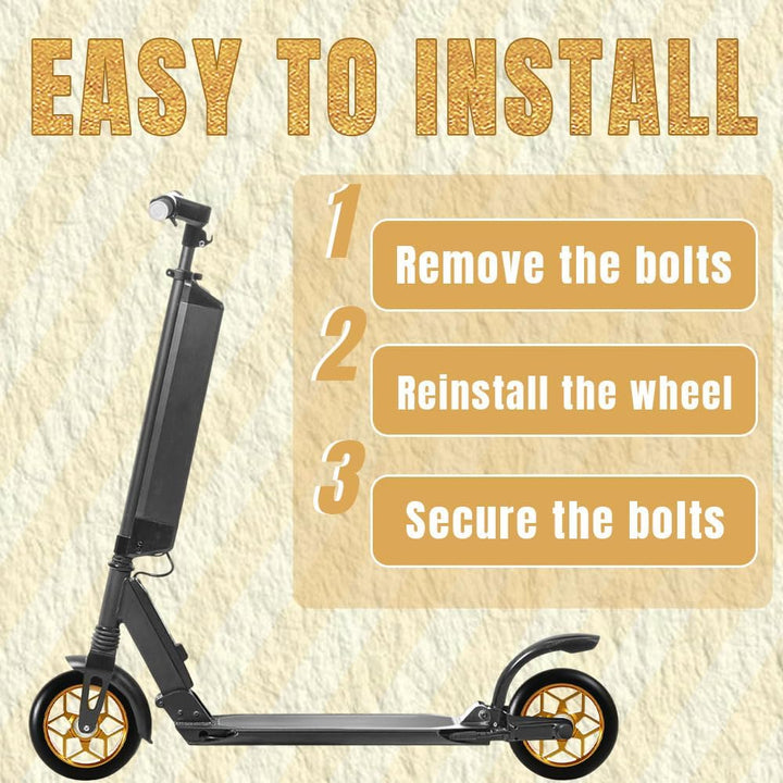 Stunt Scooter Räder 110 mm,2 Stück Stunt Scooter Reifen mit 88A,Aluminium Stunt Scooter Rollen mit A