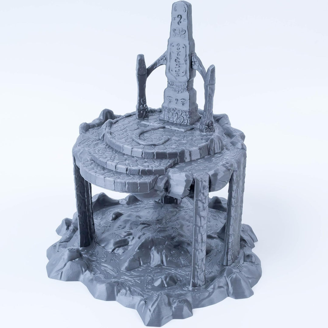 3D Vikings Elfenreich - Schwebende Insel mit Ritualaltar, Massstab 28/32mm