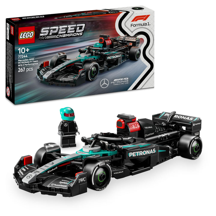 LEGO Speed Champions Mercedes-AMG F1 W15 Rennauto - Spielzeug mit Formel 1 Minifigur - Modell Auto z