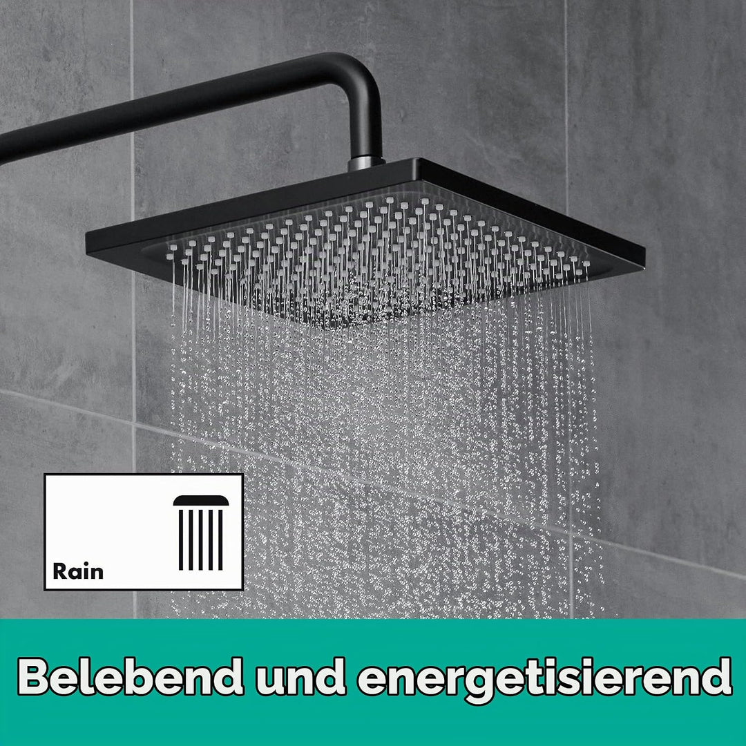 hansgrohe Vernis Shape - Kopfbrause, eckige Duschbrause (230 x 170 mm), Regendusche mit 1 Strahlart