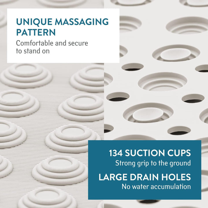 Tatkraft Detail - Premium Italien Duschmatte rutschfest für Senioren und Kinder - 60x60cm - Schimmel