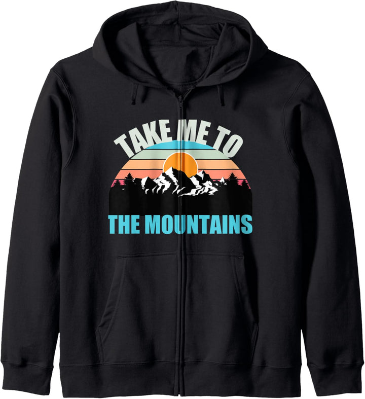 Bring mich in die Berge Wandern Camping Camper Abenteuer Kapuzenjacke