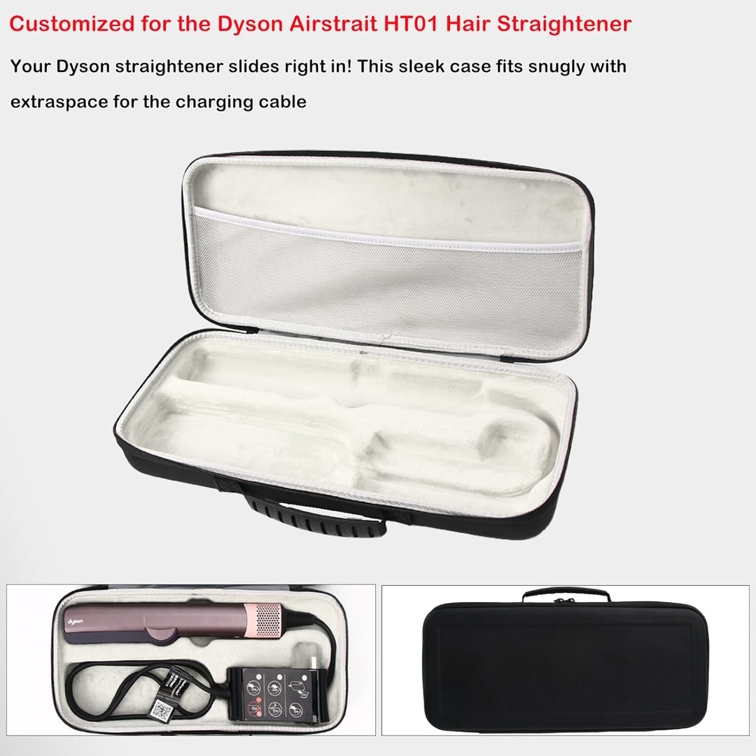 Hartschalen-Reisetasche für Dyson Airstraight HT01 Haarglätter und Netzteil wasserdichte, stossfeste