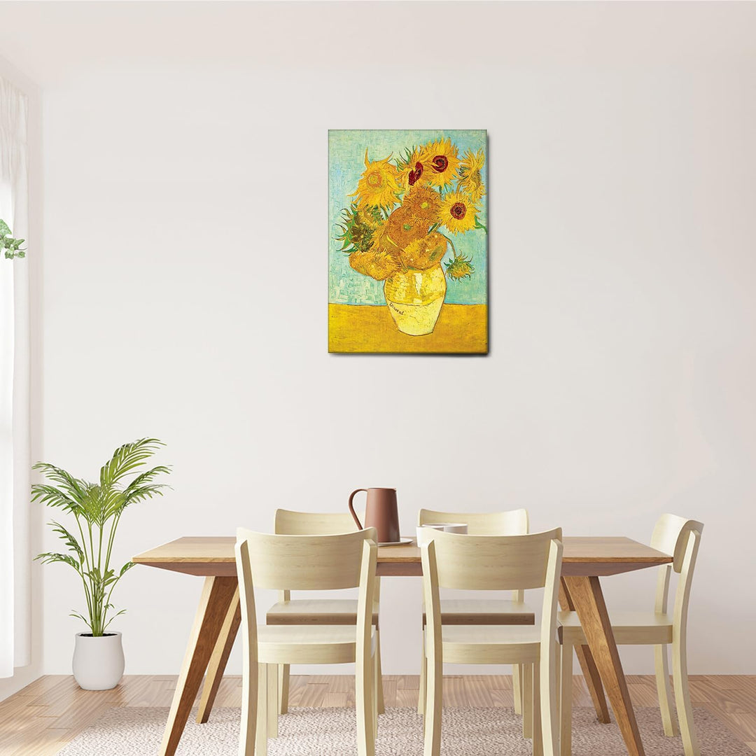 Giallobus - Bild - Druck AUF LEINWAND - Vincent Van Gogh - Sonnenblumen - 50 x 70 cm, 50 x 70 CM